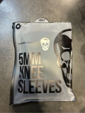 Gymreapers 5MM medium Knee Sleeves - Black/Grey